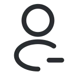 Profile Remove SVG Icon